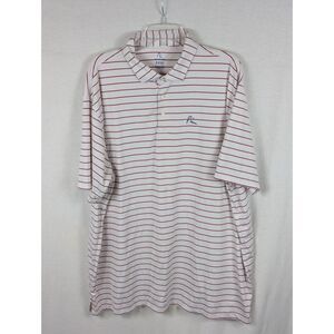 Rhoback Land of the Free Striped Performance Polo Men's Size 3XL/XXXL